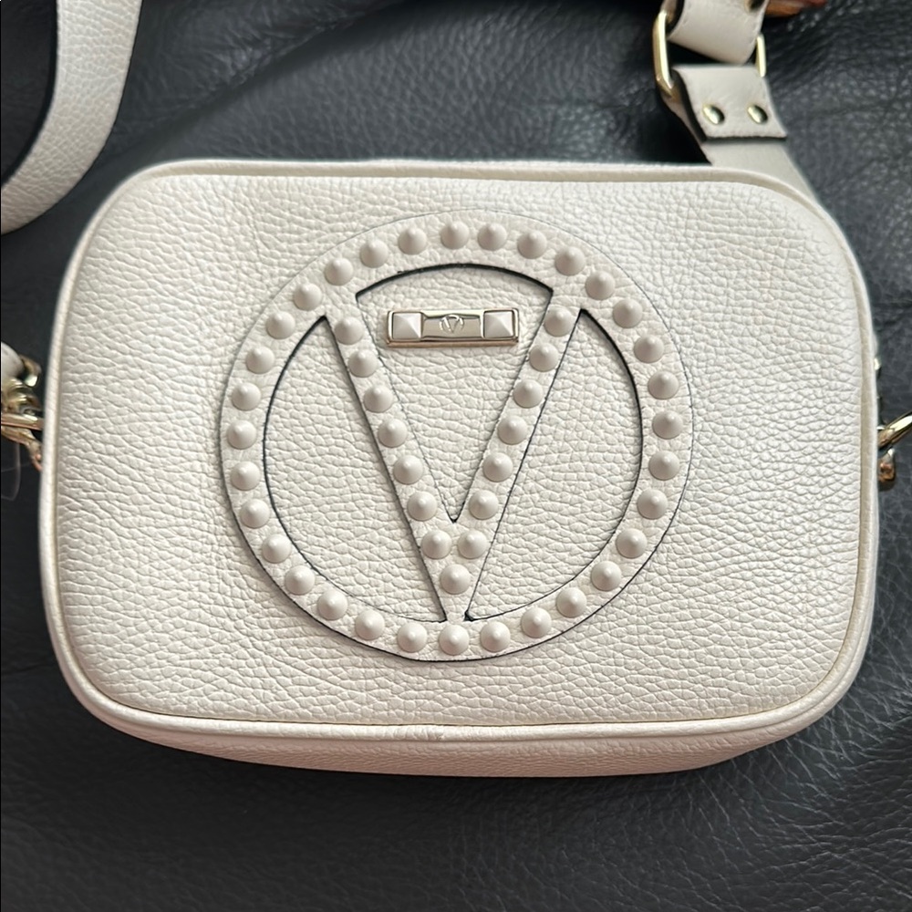 Valentino White Leather Crossbody Bag